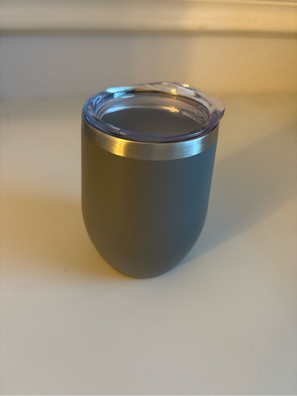 Insulated Stemless Wine Tumbler - Matte Olive ( 12 units available)